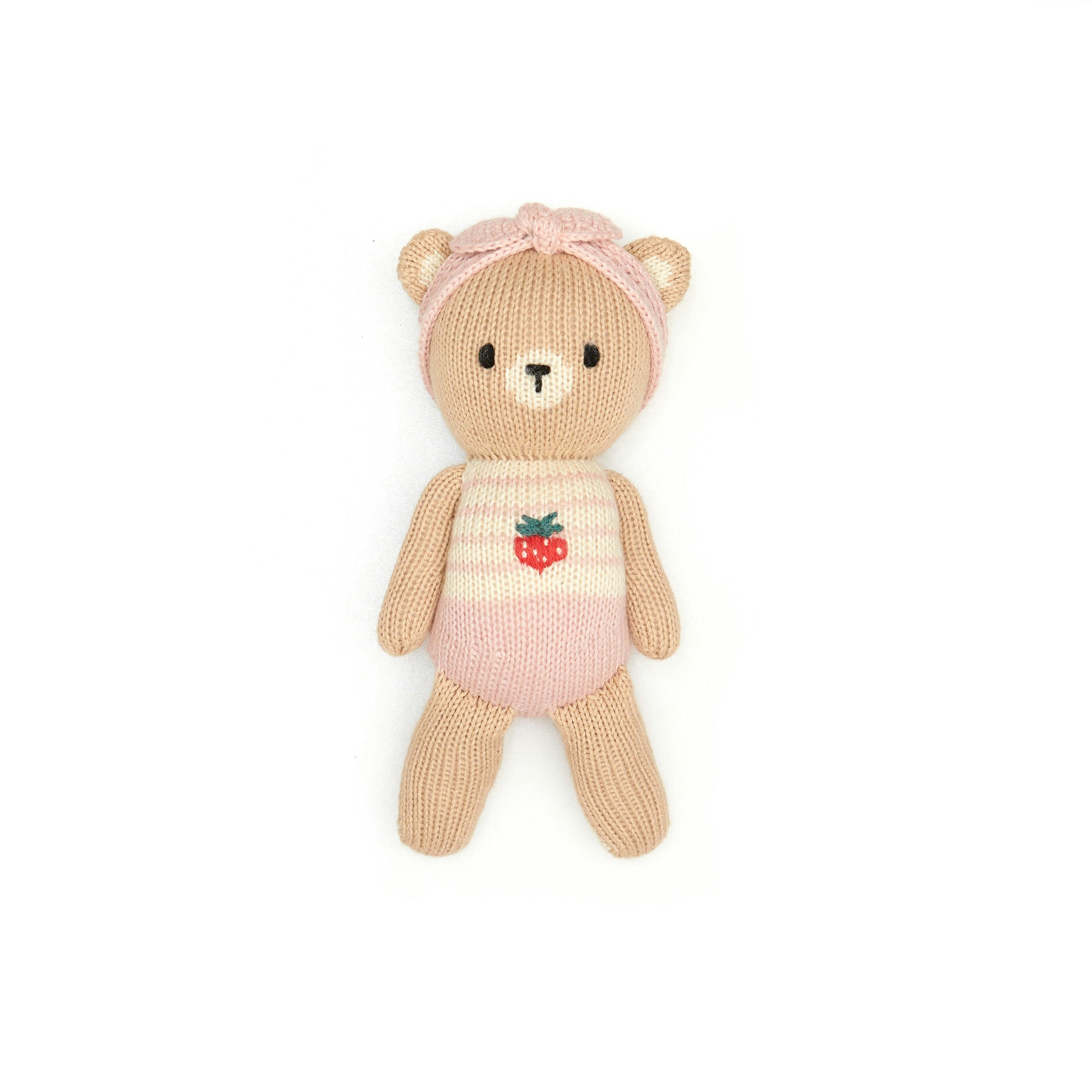 The Baby bear with strawberry Pink & natural -  8.5