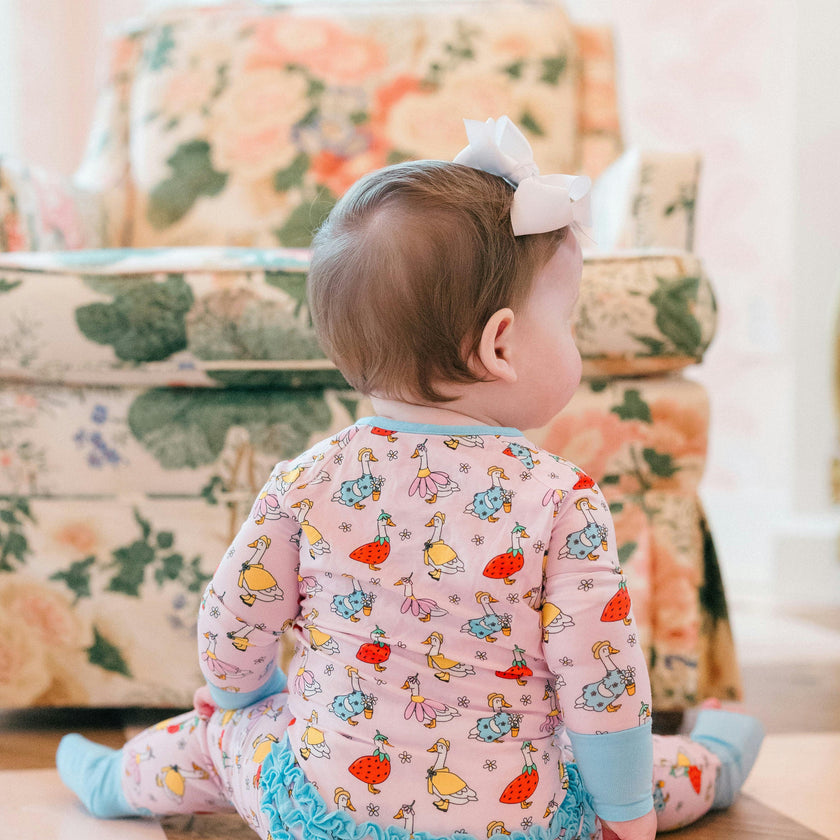 Silly Goose Bamboo Ruffle Romper