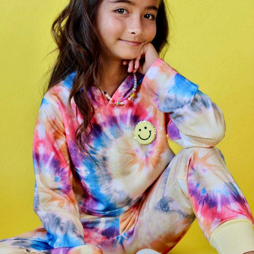 Be Happy Tie Dye Jogger Set