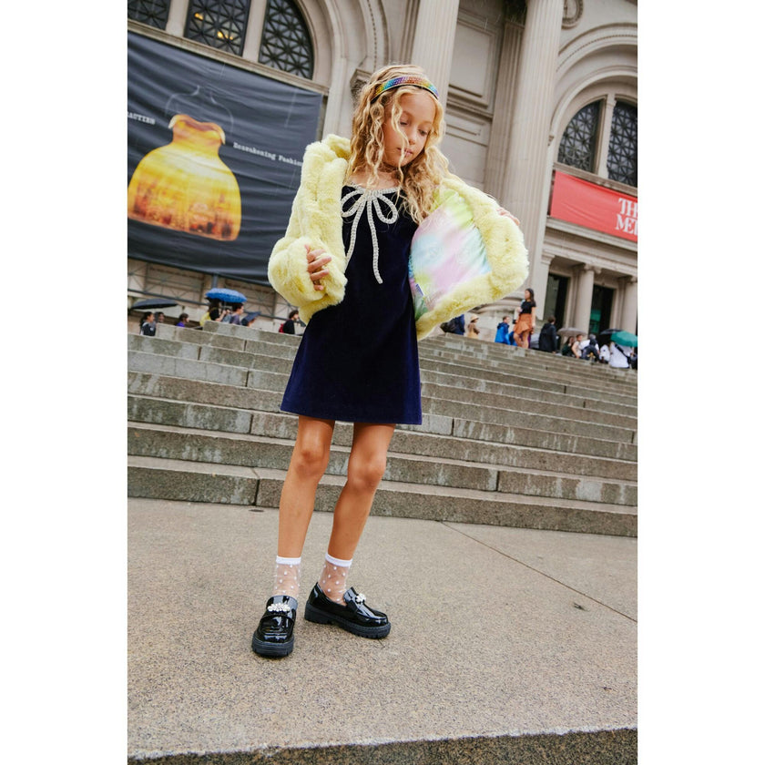 Velvet Bow Princess Dress