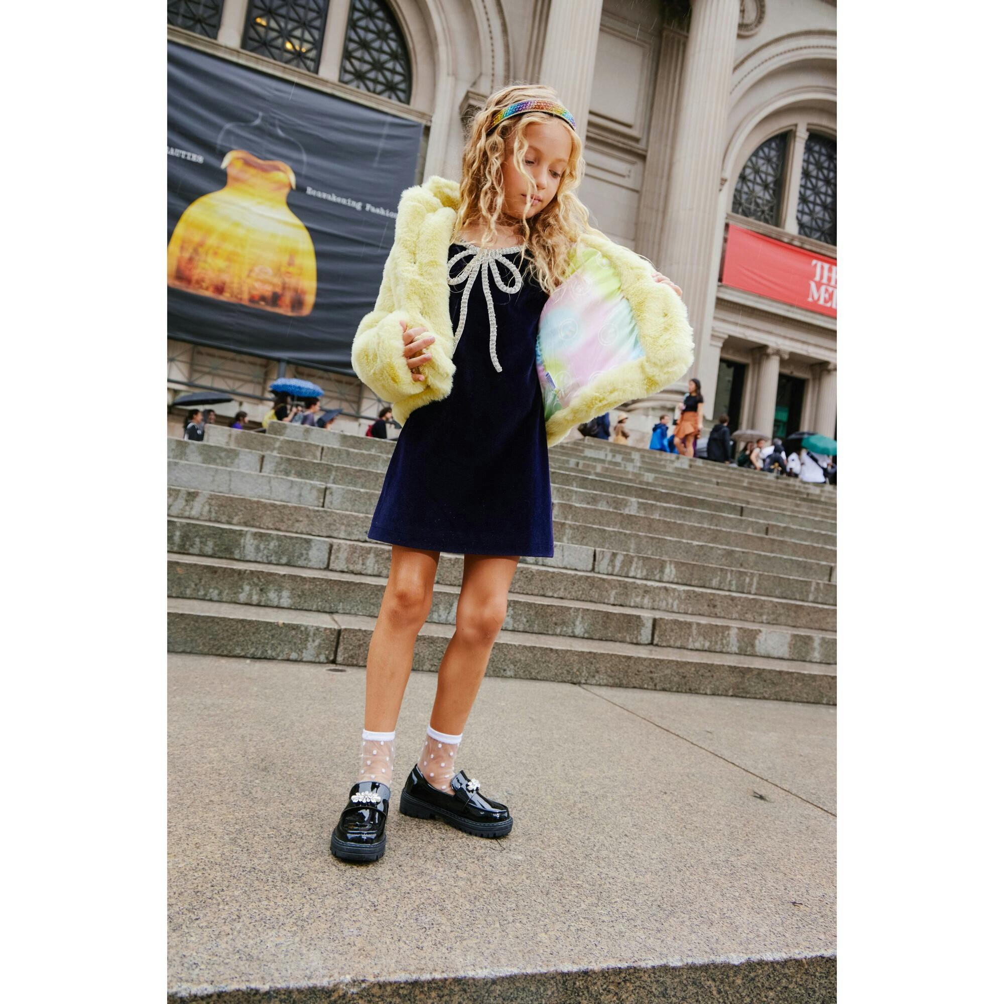 Velvet Bow Princess Dress