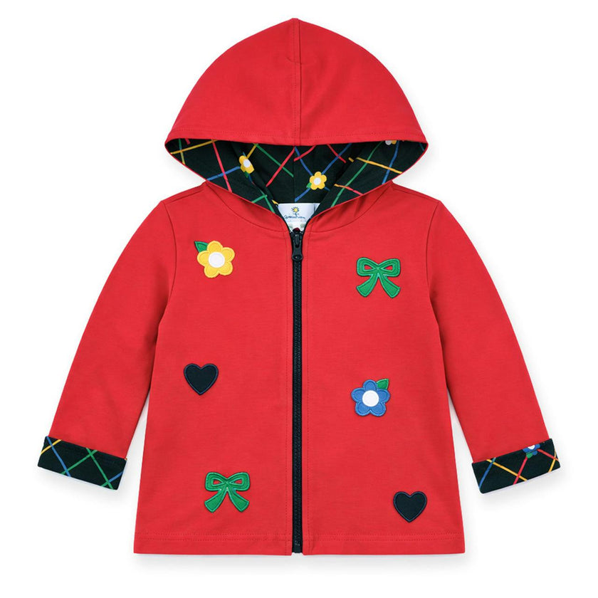 Reversible Jacket with Hearts, Flowers, & Bows