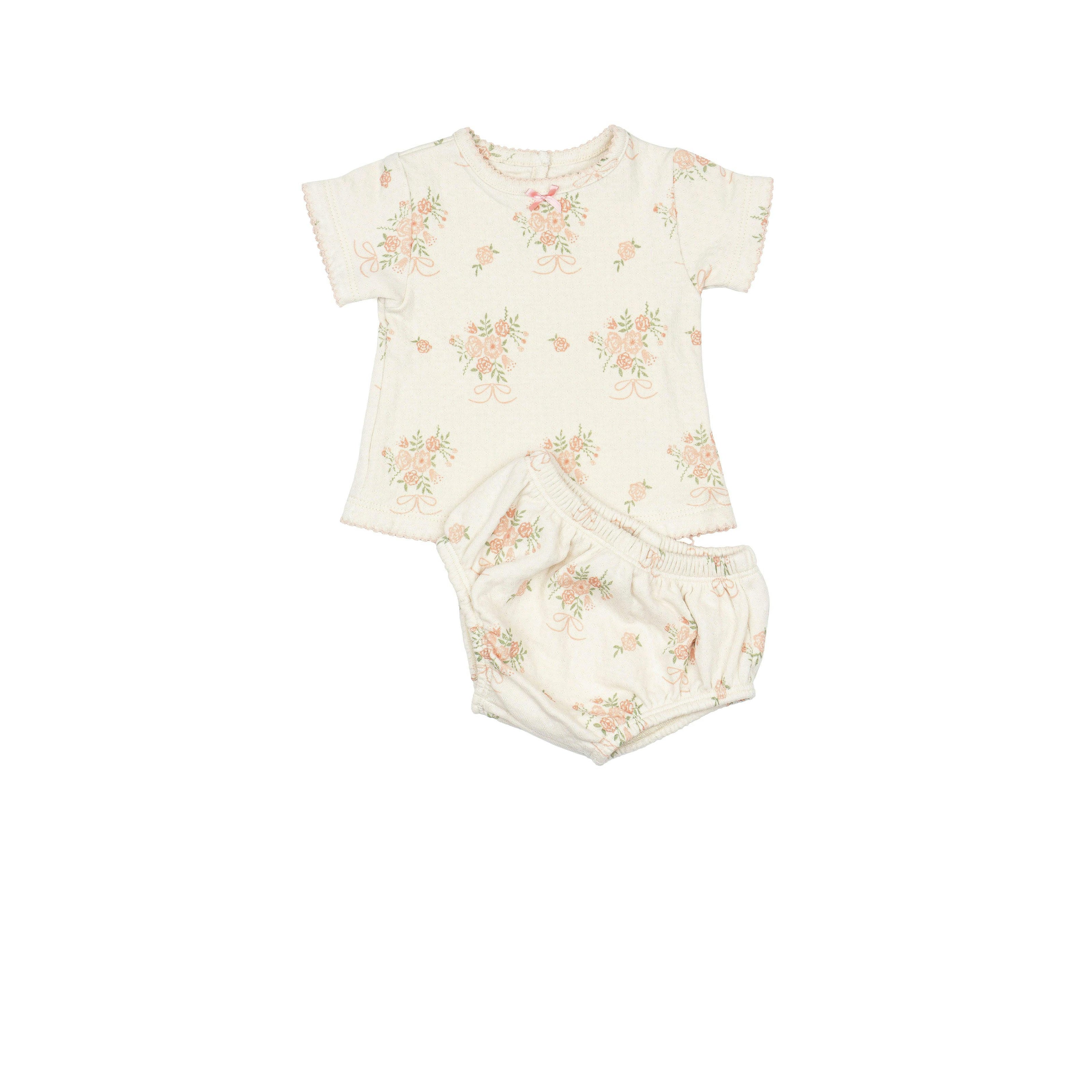 Pointelle Bloomer Set in Parfait Pink