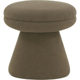 Gisella Boucle Ottoman / Dark Brown