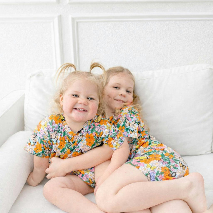 Butterfly Garden Biker Short Set
