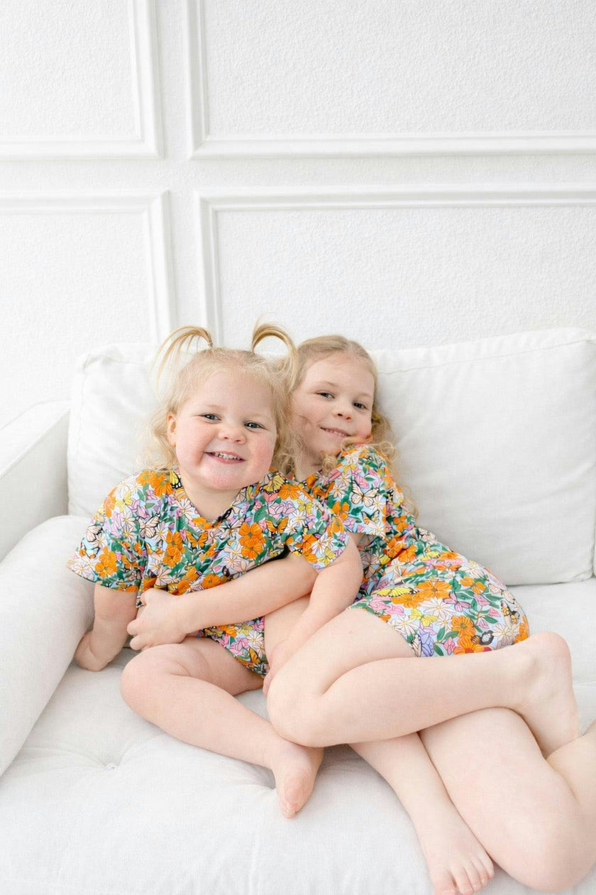 Butterfly Garden Biker Short Set (FINAL SALE)