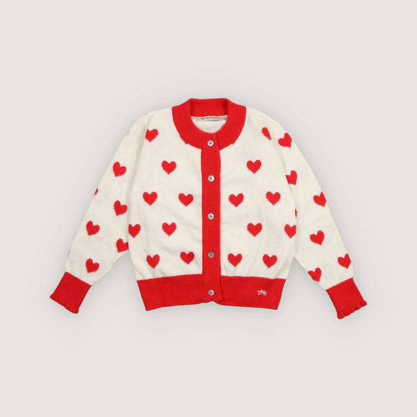 Maqui Cardigan Hearts Jacquard