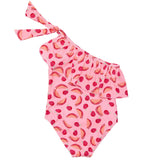 UPF50+ Ruffle One Shoulder Swimsuit