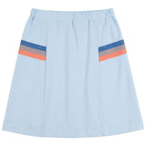 Multi Color Stripe Midi Skirt