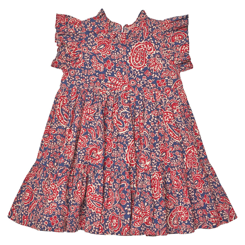 Girls Jennifer Dress - Paisley Vines