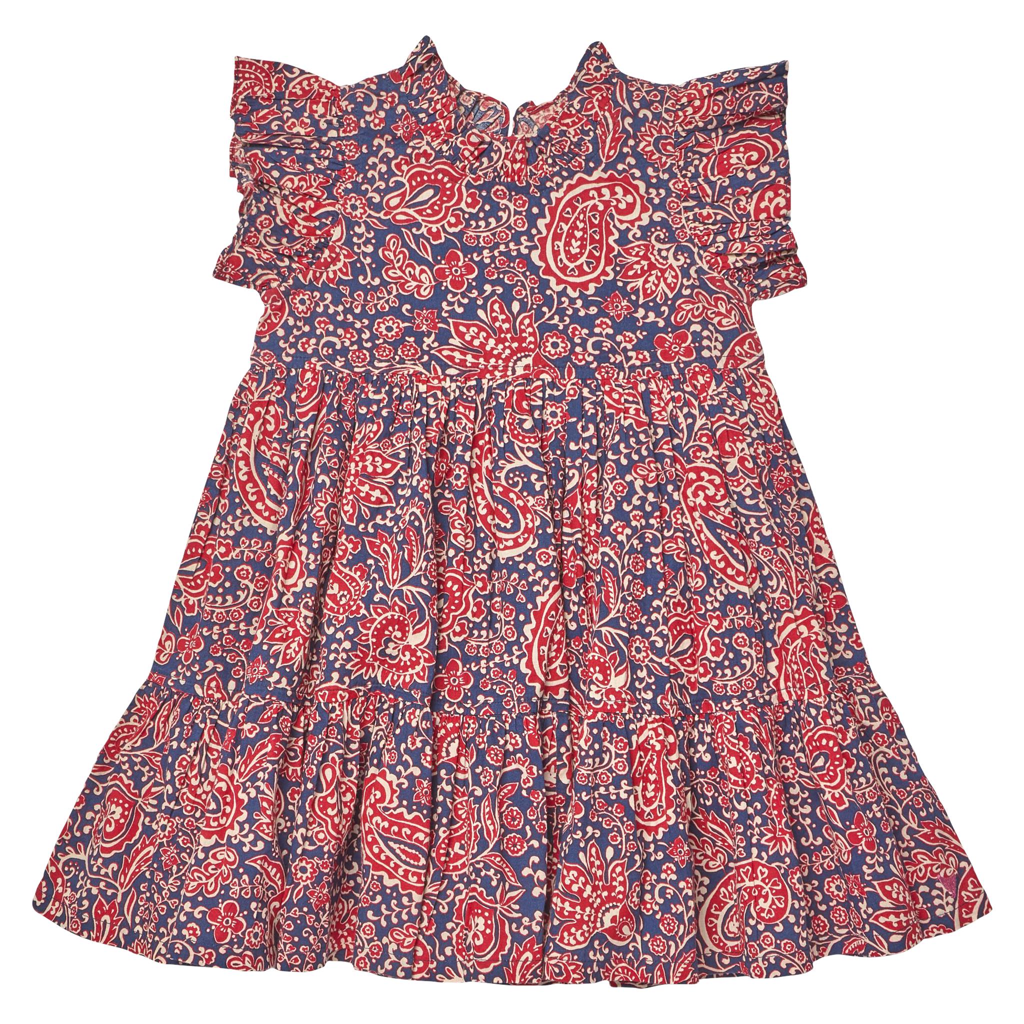 Girls Jennifer Dress - Paisley Vines