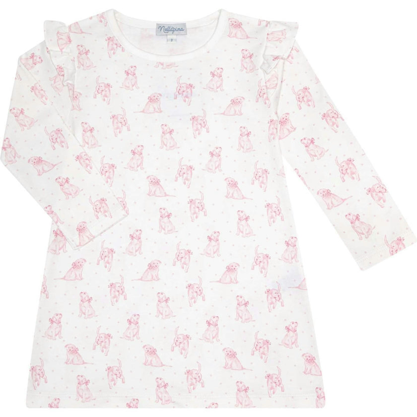 Pink Puppy Love Print Playtime Dress