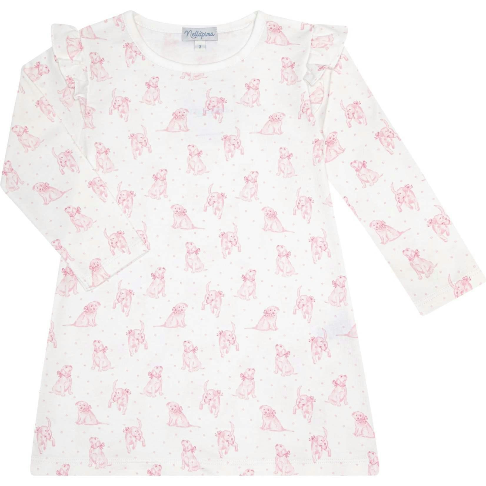 Pink Puppy Love Print Playtime Dress