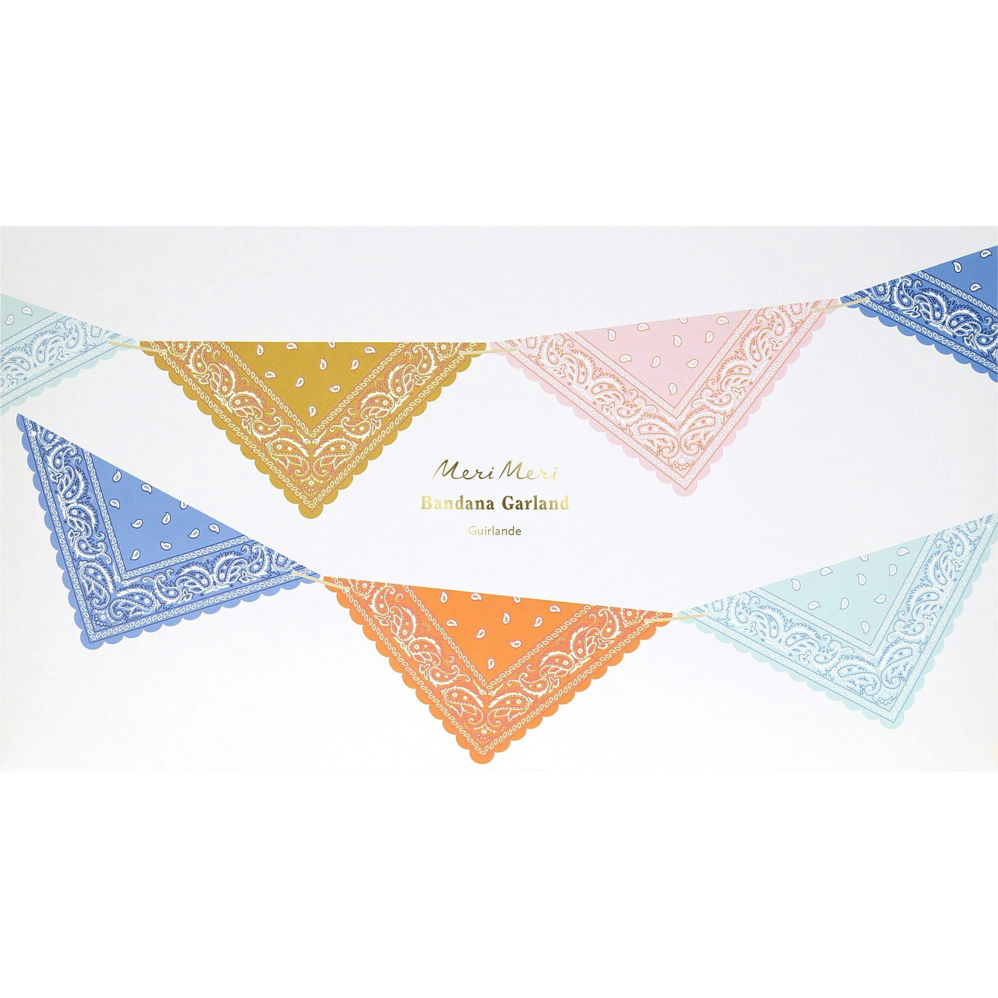 Western Bandana Flag Garland