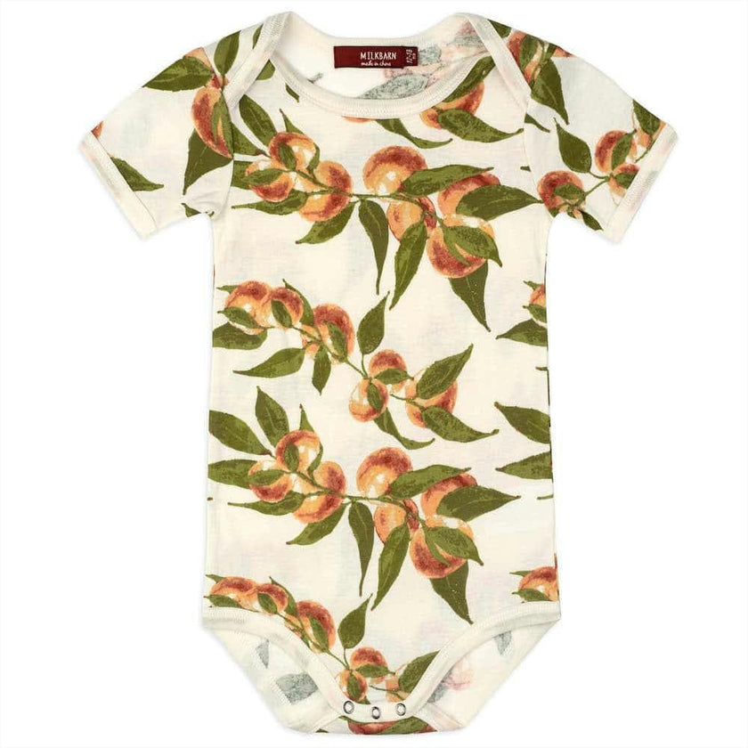 Peaches Organic Cotton Short Sleeve One Piece