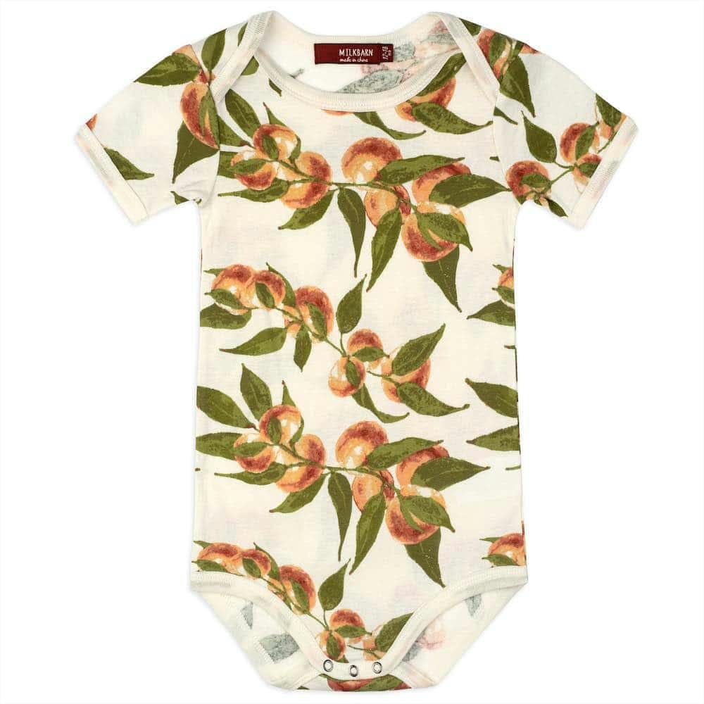Peaches Organic Cotton Short Sleeve One Piece