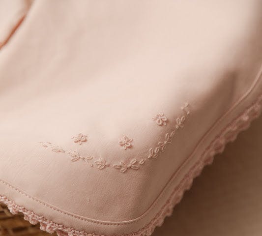 Receiving Blanket w/ Crochet Trim