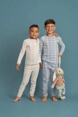 Brushed Rib Plaid 2Pc Set