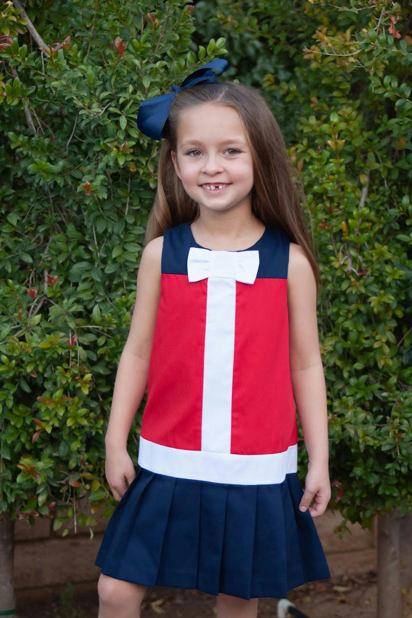 Finewale Pique Dress With Bow