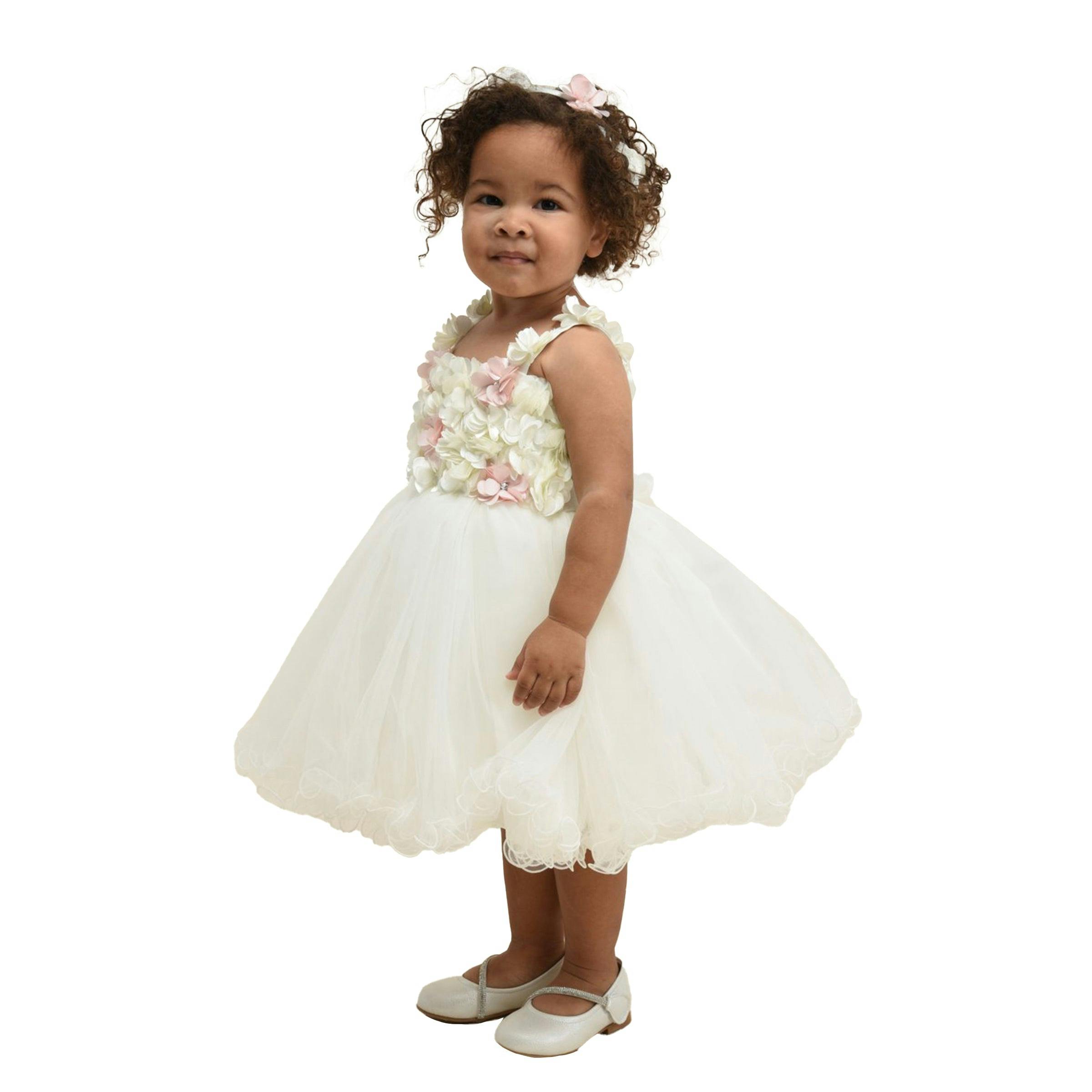 White Rose Campanula Dress