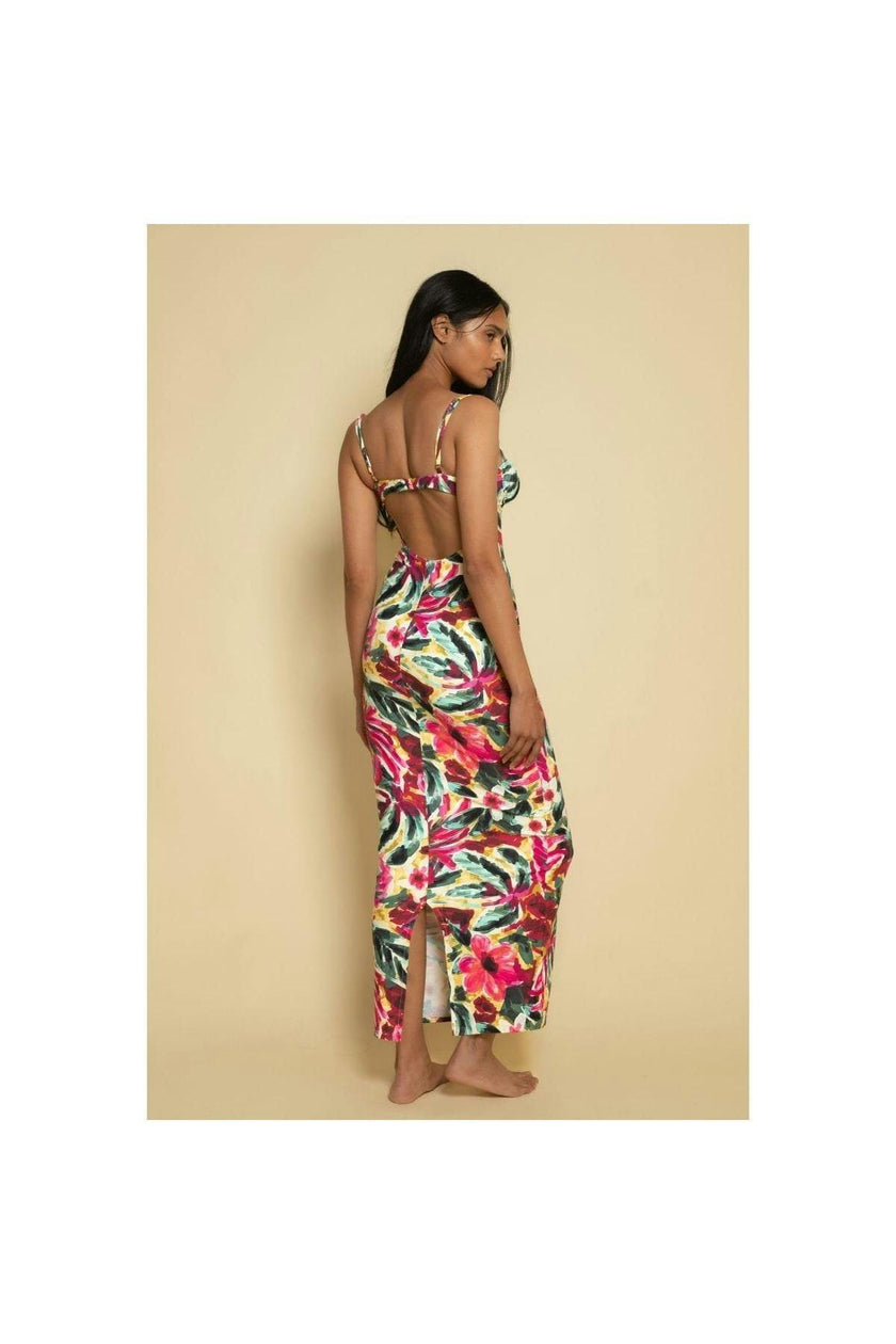 Petal Long Slip Dress