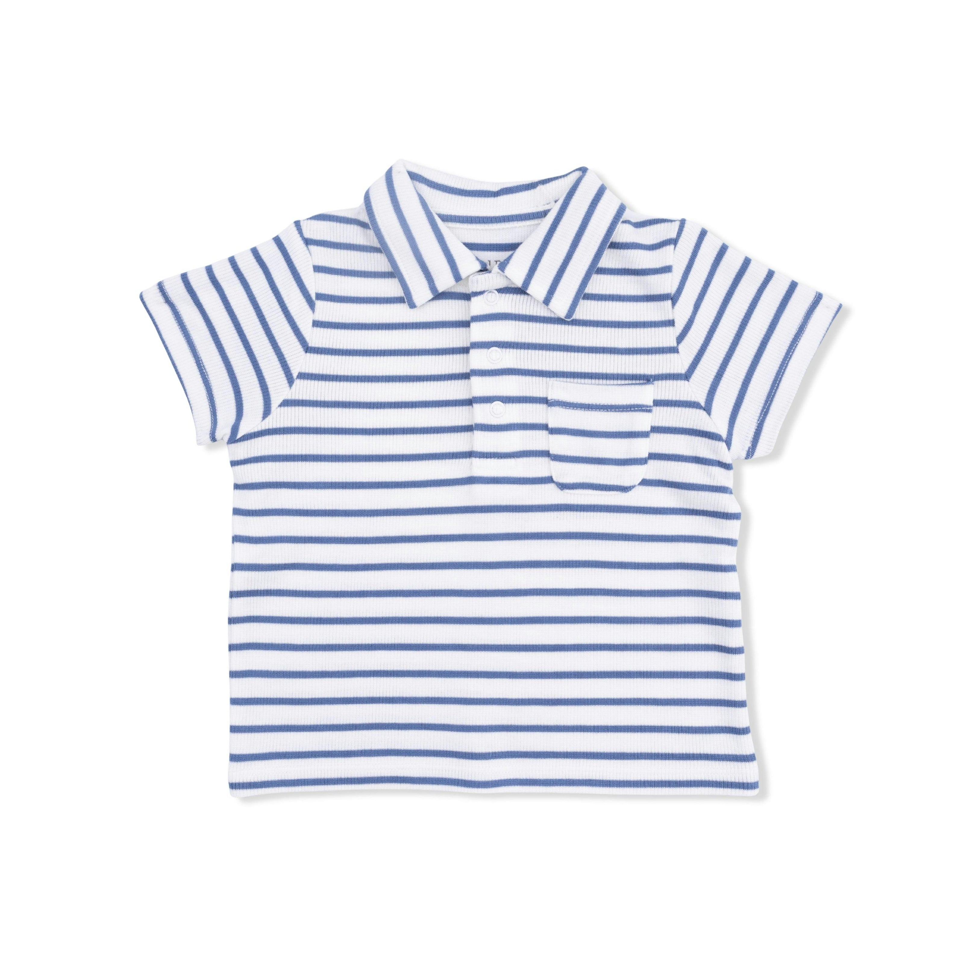 Navy Stripe - Polo with Everyday Short