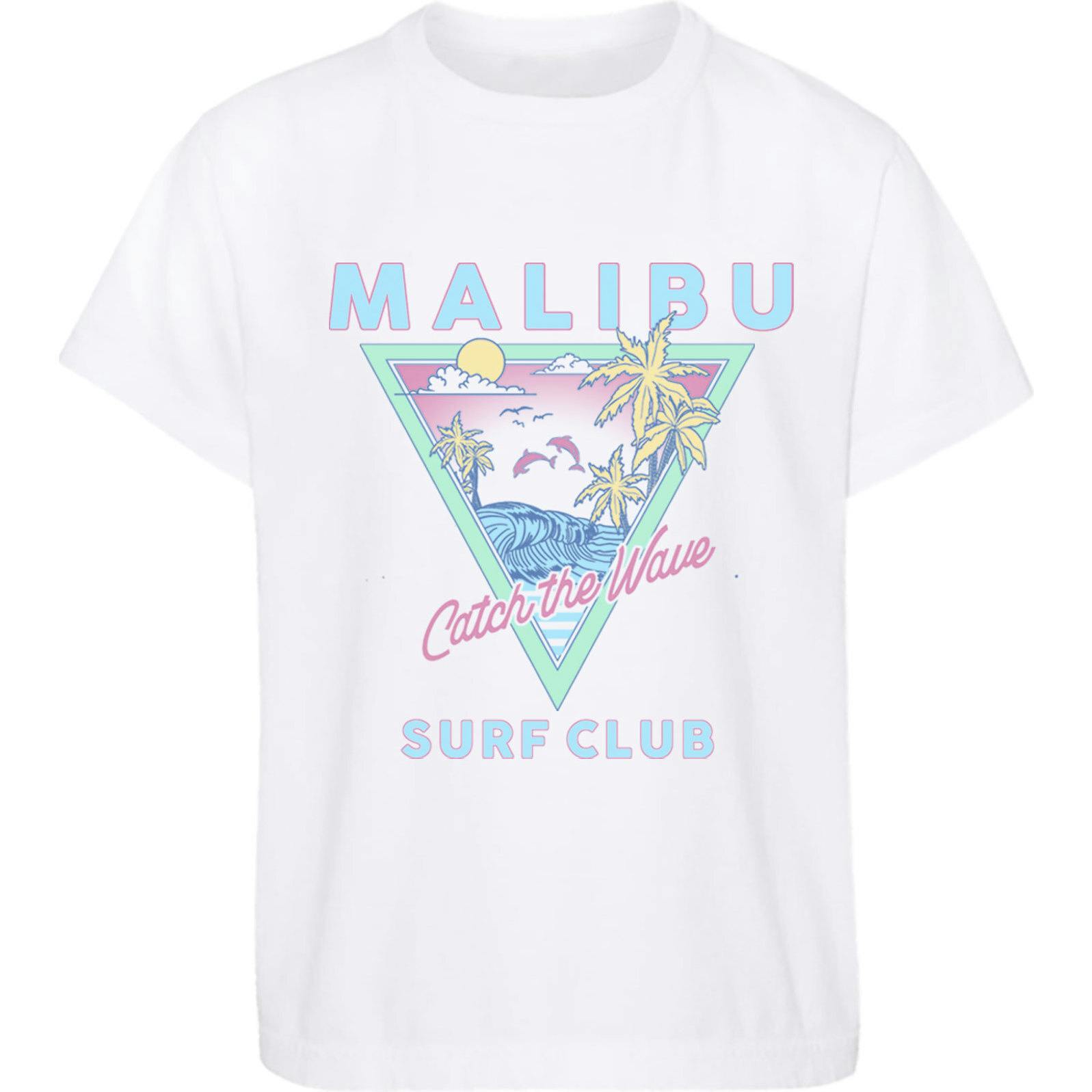 Kids White Malibu T-shirt-Unisex