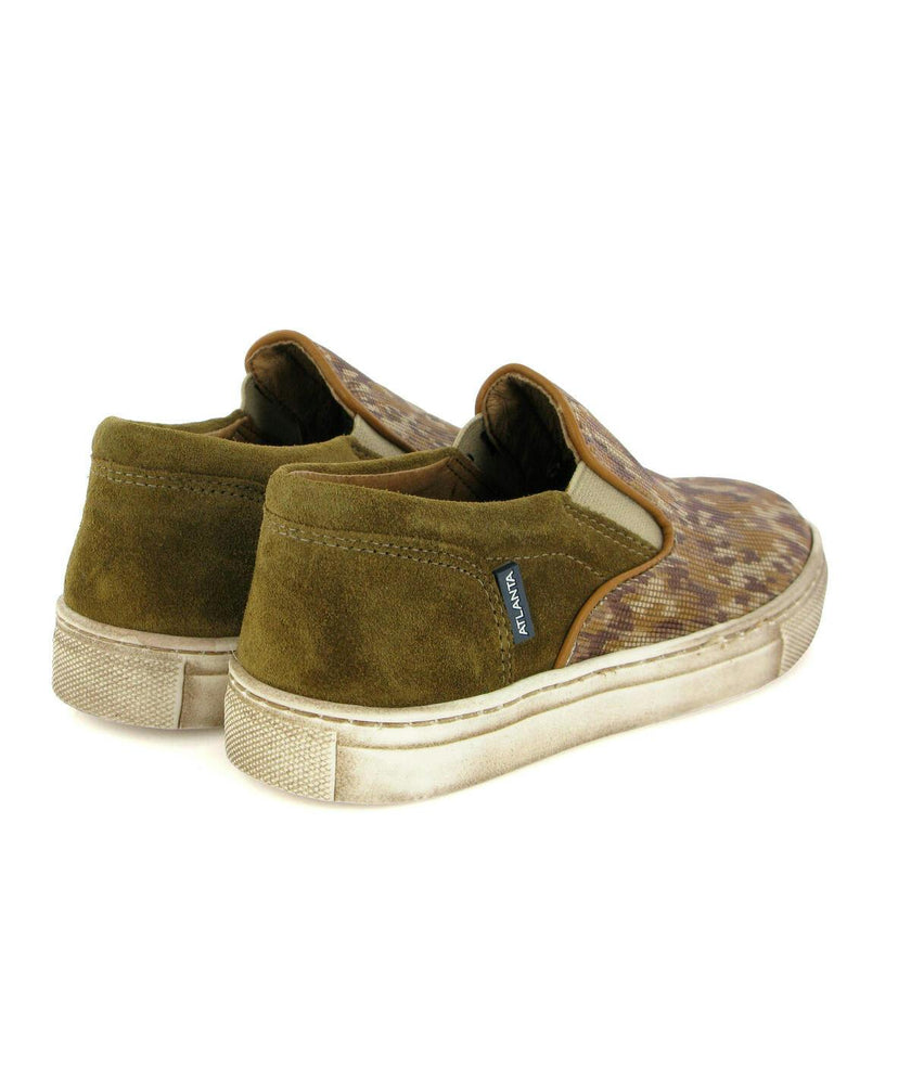 Leather Slip On Sneakers, Camel