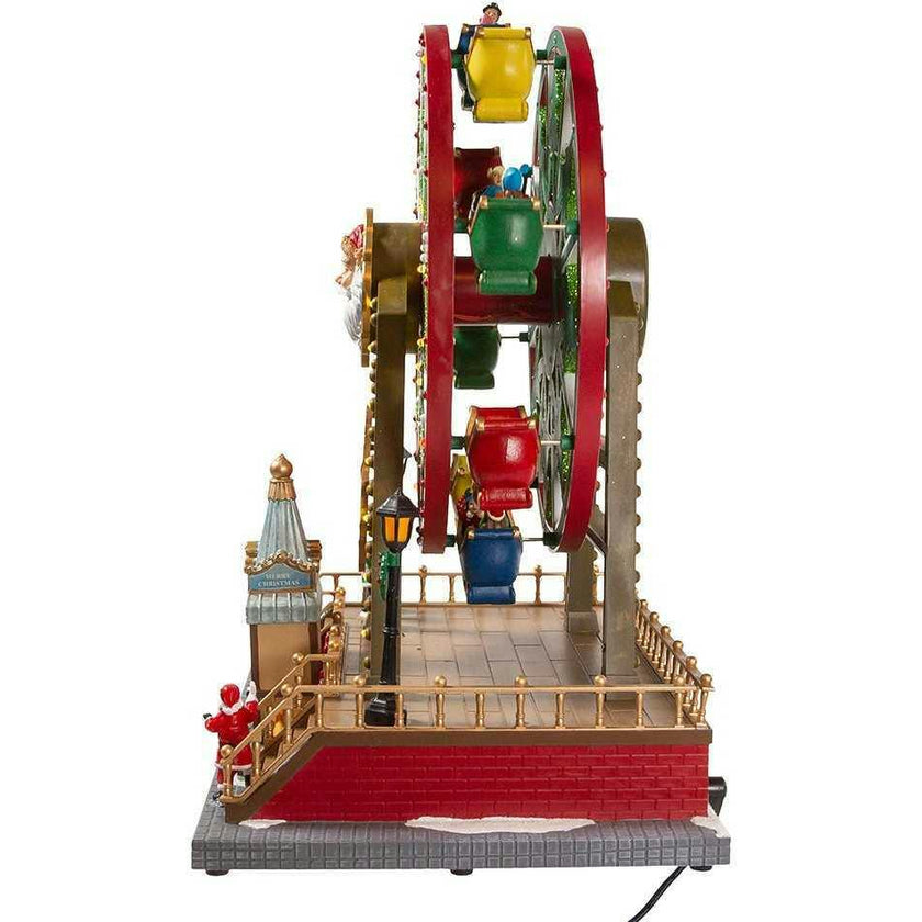 13-Inch Lighted Musical Christmas Ferris Wheel with Motion