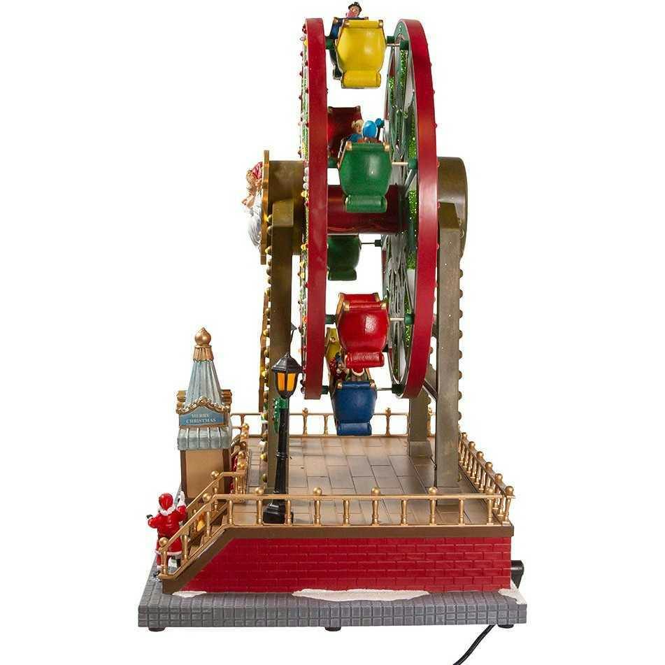 13-Inch Lighted Musical Christmas Ferris Wheel with Motion