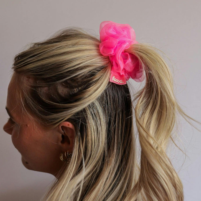 NEON MIDI ORGANZA SCRUNCHIE