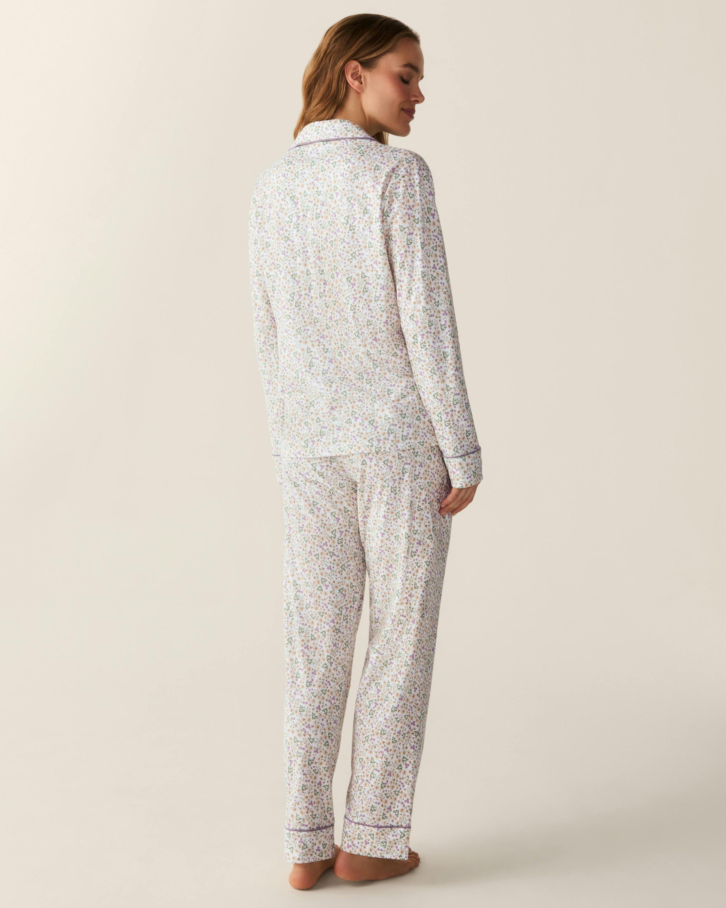 Women's Pima Pajama Set in Meadow Bloom