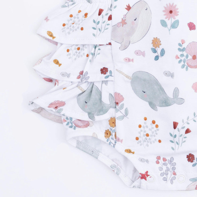 Garden Sea Creatures - Ruffle Sunsuit