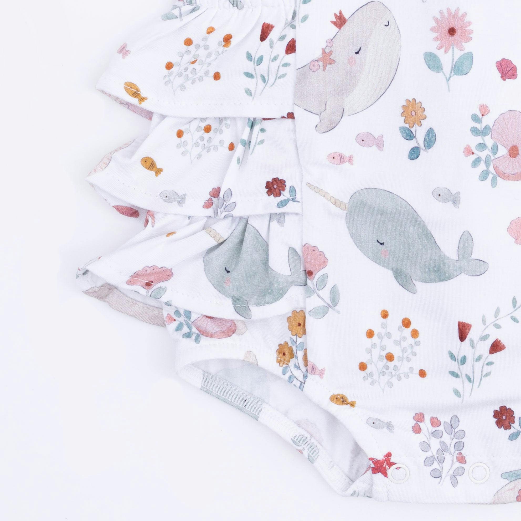 Garden Sea Creatures - Ruffle Sunsuit