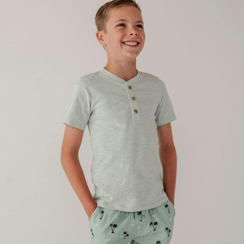 Short Sleeve Henley Shirt