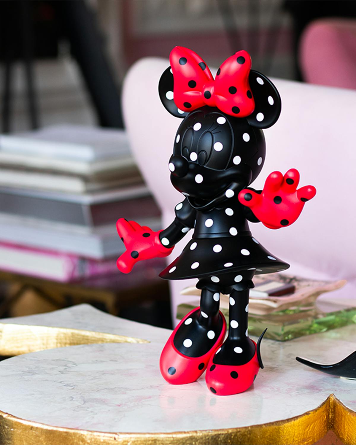 Minnie POLKA Black & Red 12in