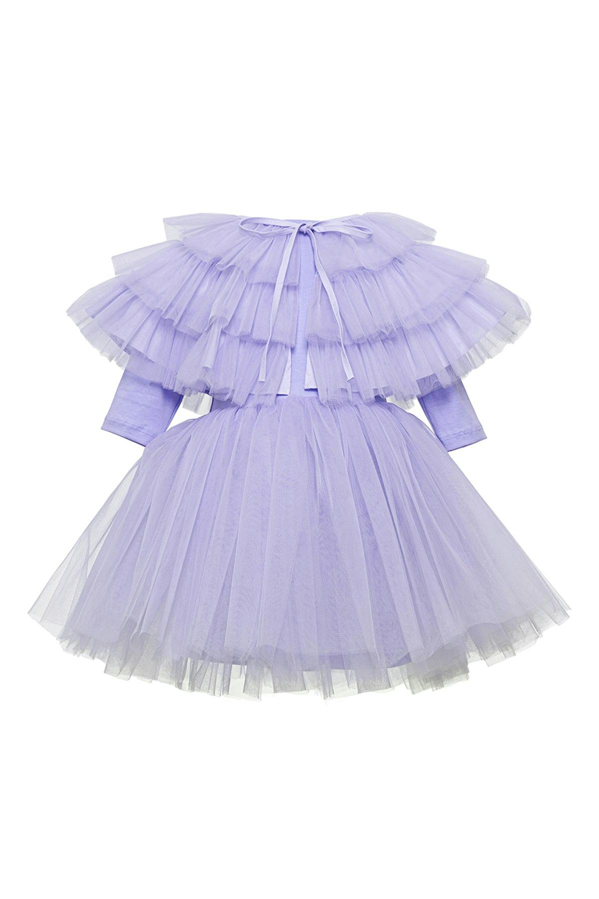 Purple Bloom Dress Set