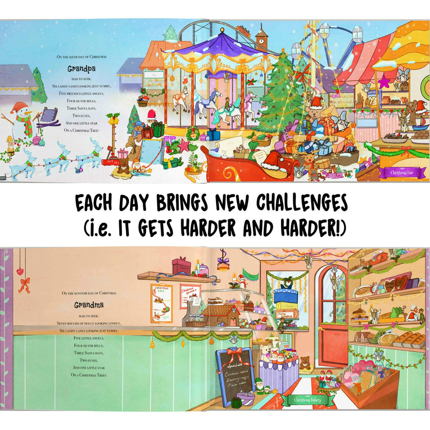 12 Days of Christmas (Personalized Christmas Seek & Find Book for the entire Family)
