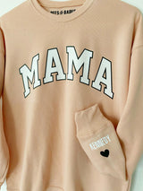 Mama Personalized Love on the Cuff Sweatshirt, Blush