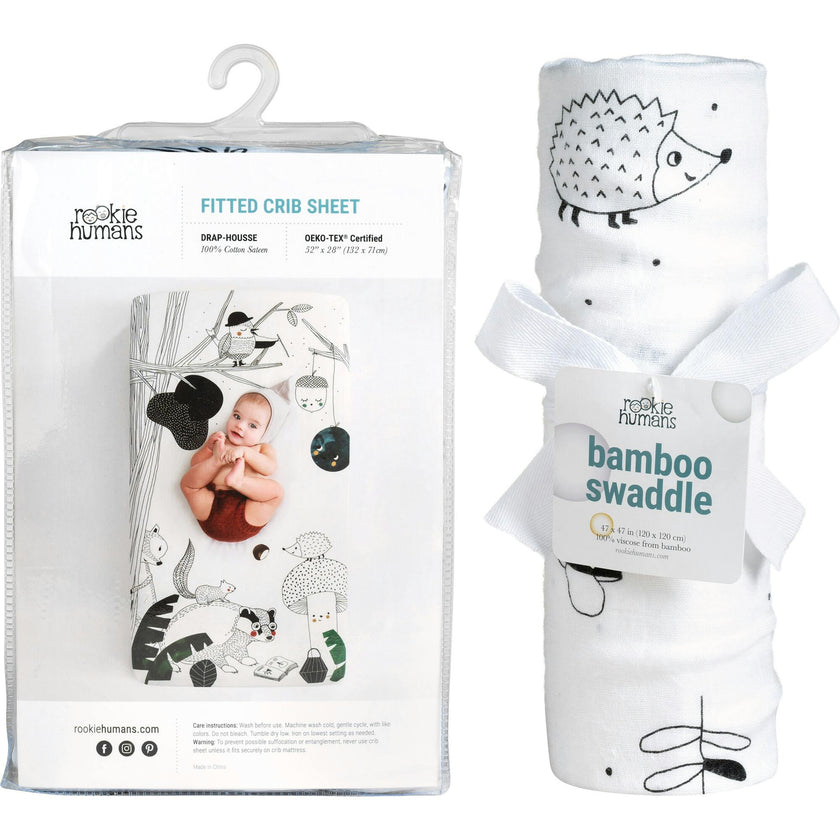 Crib Sheet And Swaddle Bundle