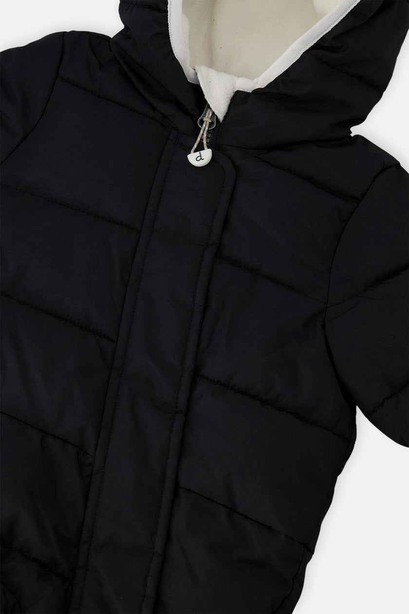 Baby Cloud One Piece Snowsuit Adapted For Car Seats Black