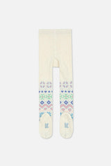 Tights Beige And Multicolored