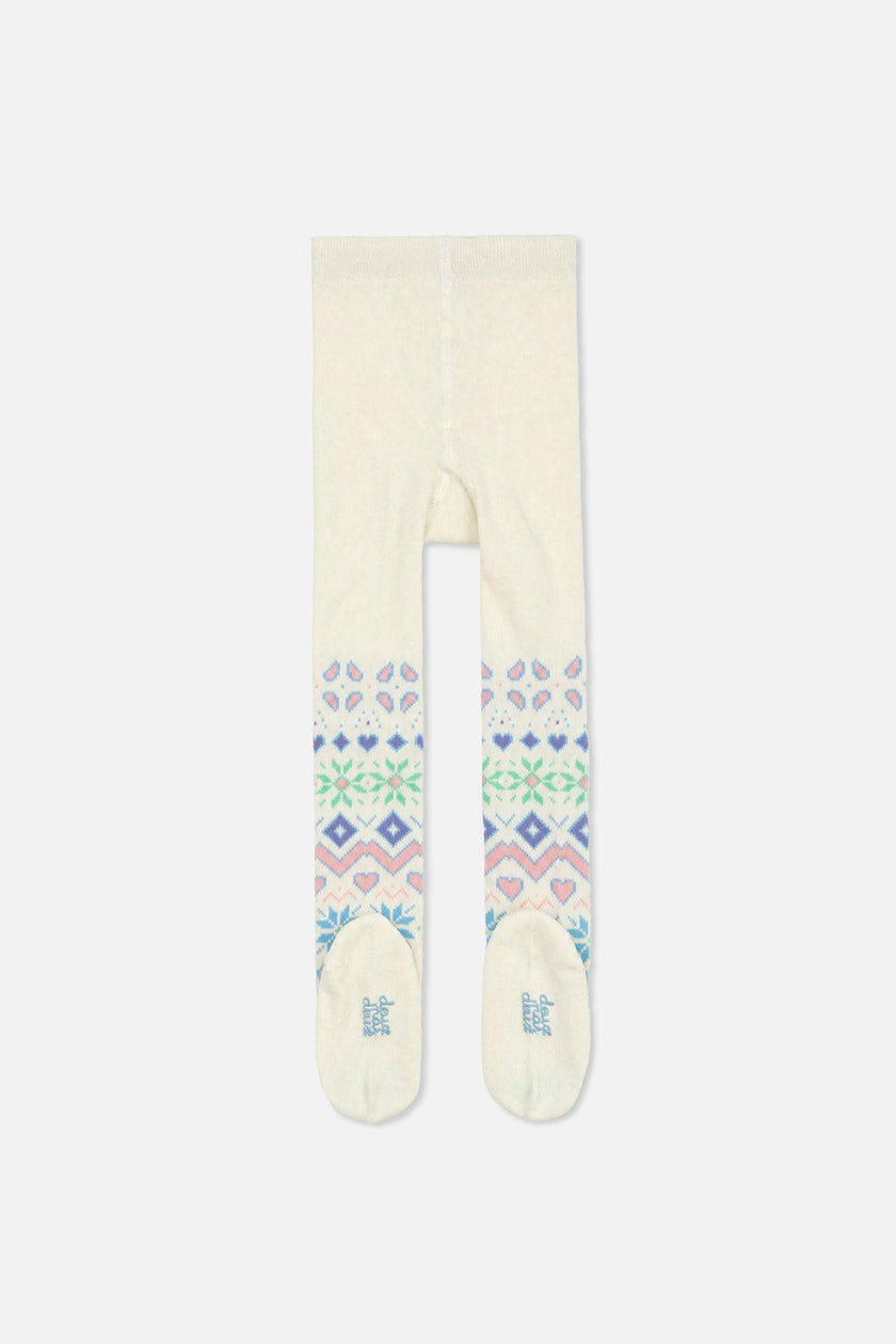 Tights Beige And Multicolored