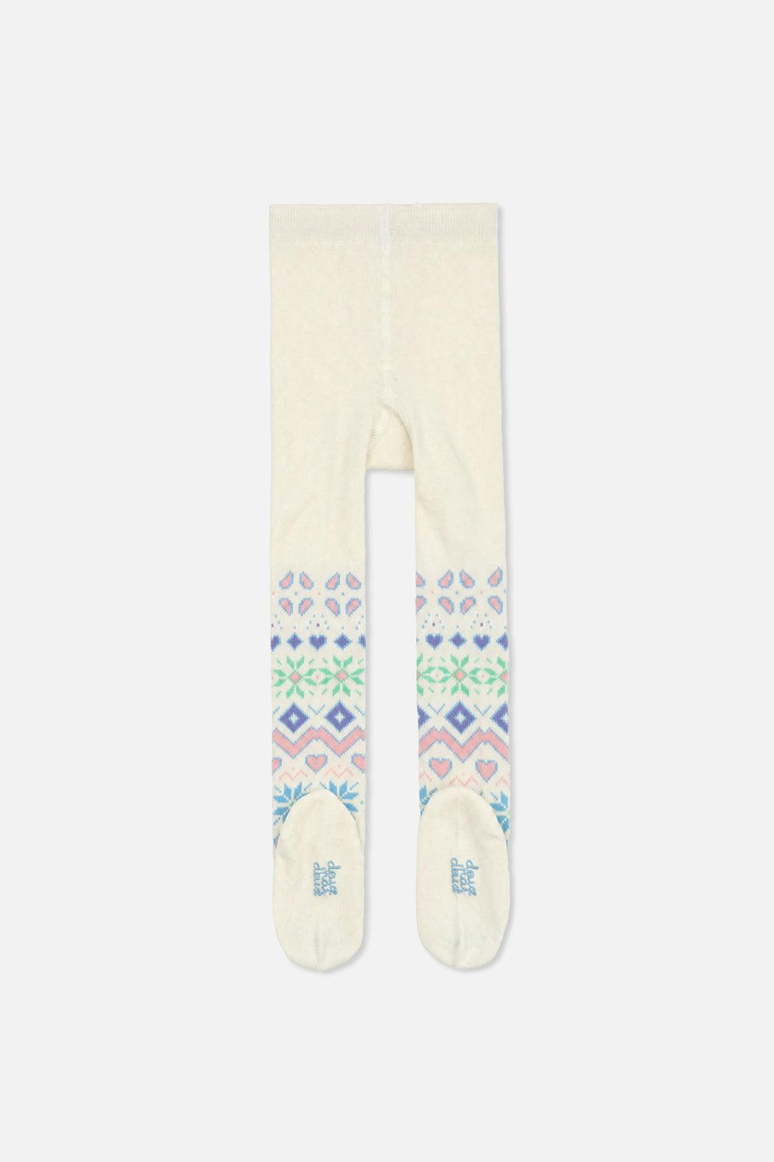 Tights Beige And Multicolored