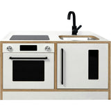 Kitchenette Mini – White & Oak Pretend Play Station