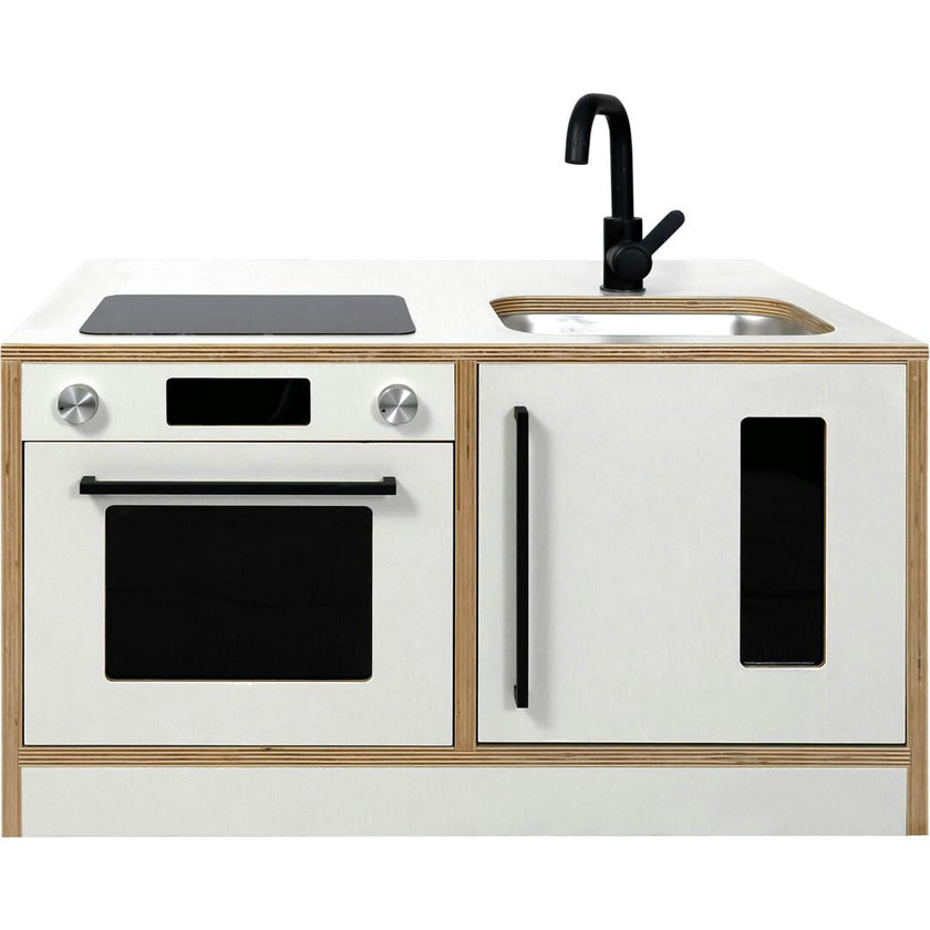 Kitchenette Mini – White & Oak Pretend Play Station