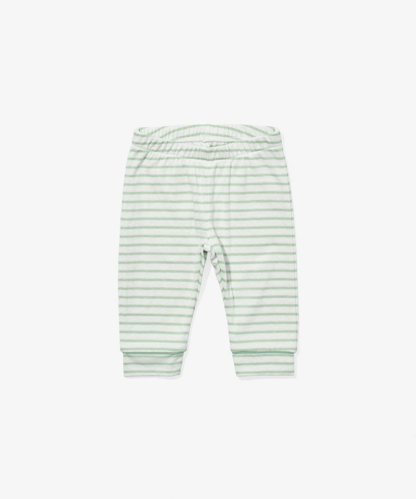 Andy Baby Legging, Dusty Seafoam Mini Stripe