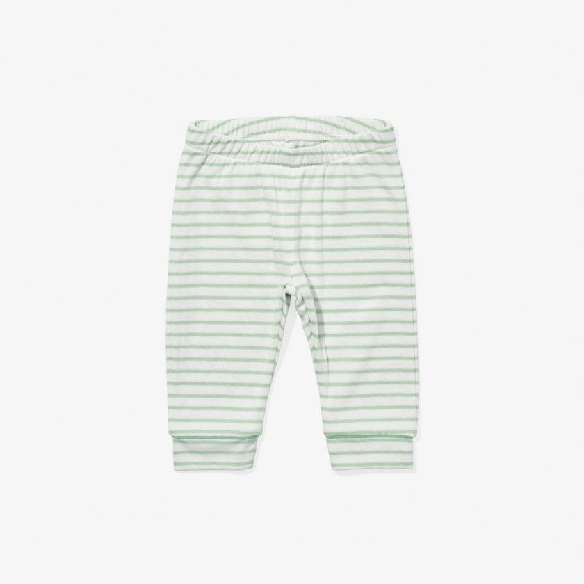 Andy Baby Legging, Dusty Seafoam Mini Stripe