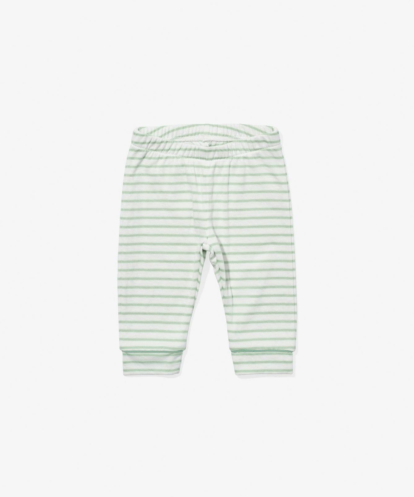 Andy Baby Legging, Dusty Seafoam Mini Stripe