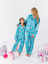 Women's Candy Cane Silk Set